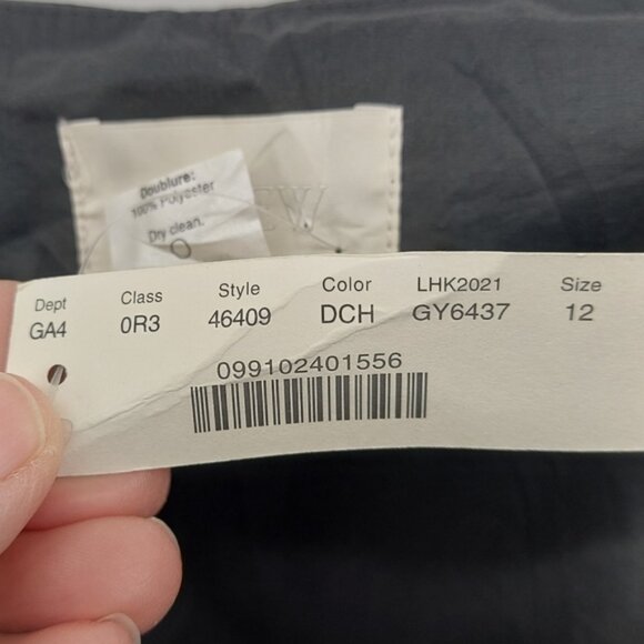 J. Crew Gray Silk Special Occasion Strappless Dress Size 12 - Picture 7 of 8